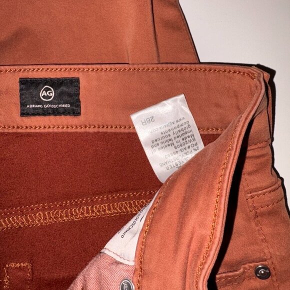 AG Jeans The Farrah Skinny High Rise - Burnt Orange/Teracotta - Fall - Size 26 - Picture 4 of 8